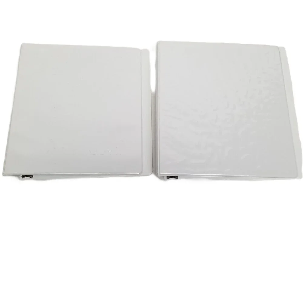 3 Ring View Binders Set of 2 White 1 Inch Office School Organization